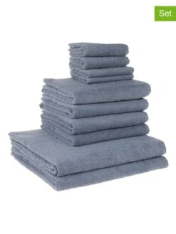 10tlg. Handtuch-Set In Blau