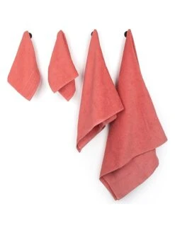 10tlg. Handtuch-Set In Koralle 2 10tlg. Handtuch-Set In Koralle -Heimtextil Geschäft avance 10tlg handtuch set in koralle 2