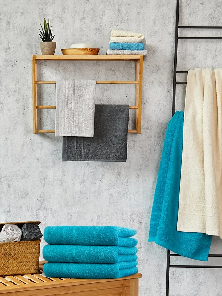 10tlg. Handtuch-Set in Türkis 10tlg. Handtuch-Set In Türkis -Heimtextil Geschäft avance 10tlg handtuch set in turkis 2