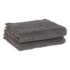 2er-Set: Handtücher In Anthrazit - (L)100 X (B)50 Cm