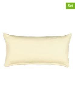 2er-Set: Kissenbezüge In Gelb - (L)80 X (B)40 Cm