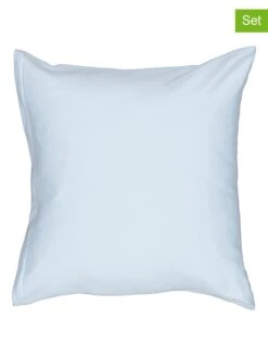 2er-Set: Kissenbezüge In Hellblau - (L)40 X (B)40 Cm