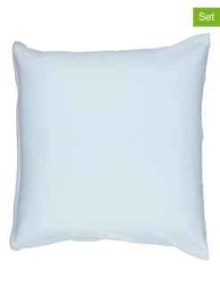 2er-Set: Kissenbezüge In Hellblau - (L)80 X (B)80 Cm