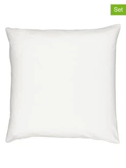 2er-Set: Kissenbezüge In Weiß - (L)80 X (B)80 Cm