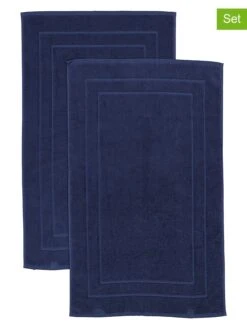 2er-Set: Premium-Badvorleger In Blau - (L)100 X (B)60 Cm