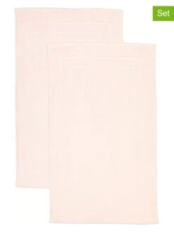 2er-Set: Premium-Badvorleger In Rosa - (L)100 X (B)60 Cm