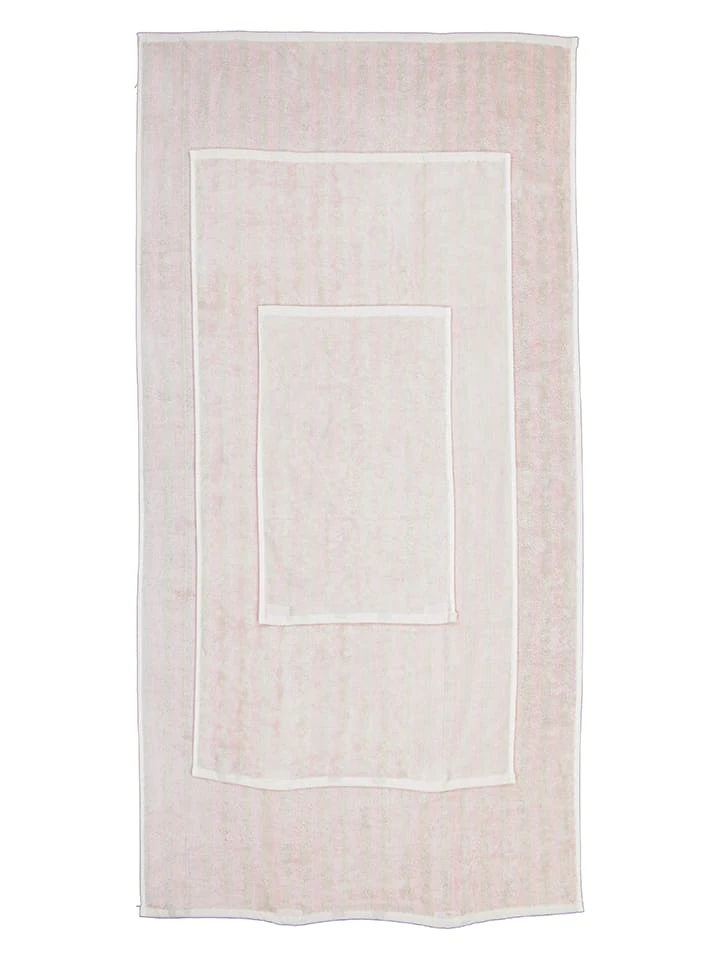 3tlg. Premium-Viskose-Handtuch-Set in Rosa/ Weiß 3tlg. Premium-Viskose-Handtuch-Set In Rosa/ Weiß -Heimtextil Geschäft avance 3tlg premium viskose handtuch set in rosa weiss 1