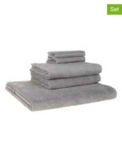 5tlg. Handtuch-Set In Grau