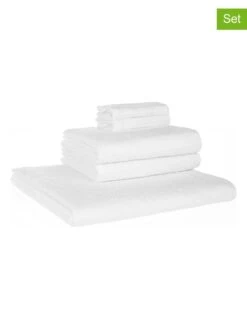 5tlg. Handtuch-Set In Weiß