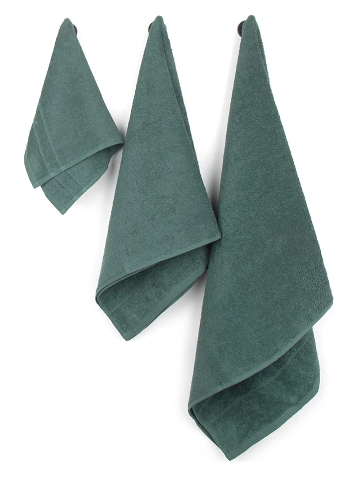 6tlg. Handtuch-Set in Dunkelgrün 6tlg. Handtuch-Set In Dunkelgrün -Heimtextil Geschäft avance 6tlg handtuch set in dunkelgrun 2