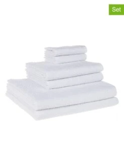6tlg. Handtuch-Set In Weiß