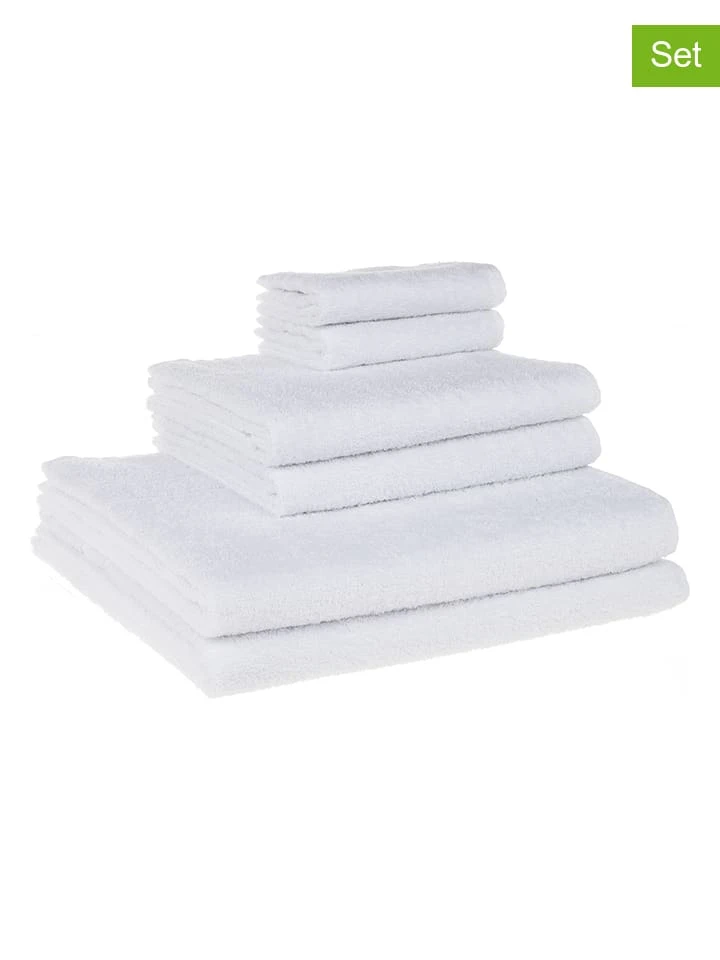 6tlg. Handtuch-Set in Weiß 6tlg. Handtuch-Set In Weiß -Heimtextil Geschäft avance 6tlg handtuch set in weiss