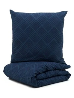 Perkal-Bettwäsche-Set In Blau