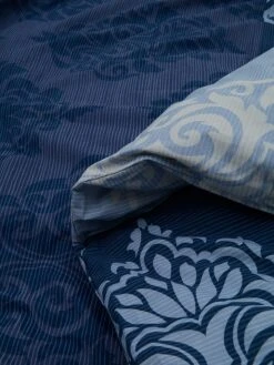 Perkal-Bettwäsche-Set In Blau/ Hellblau -Heimtextil Geschäft avance perkal bettwasche set in blau hellblau 2