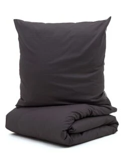 Perkal-Bettwäsche-Set In Grau