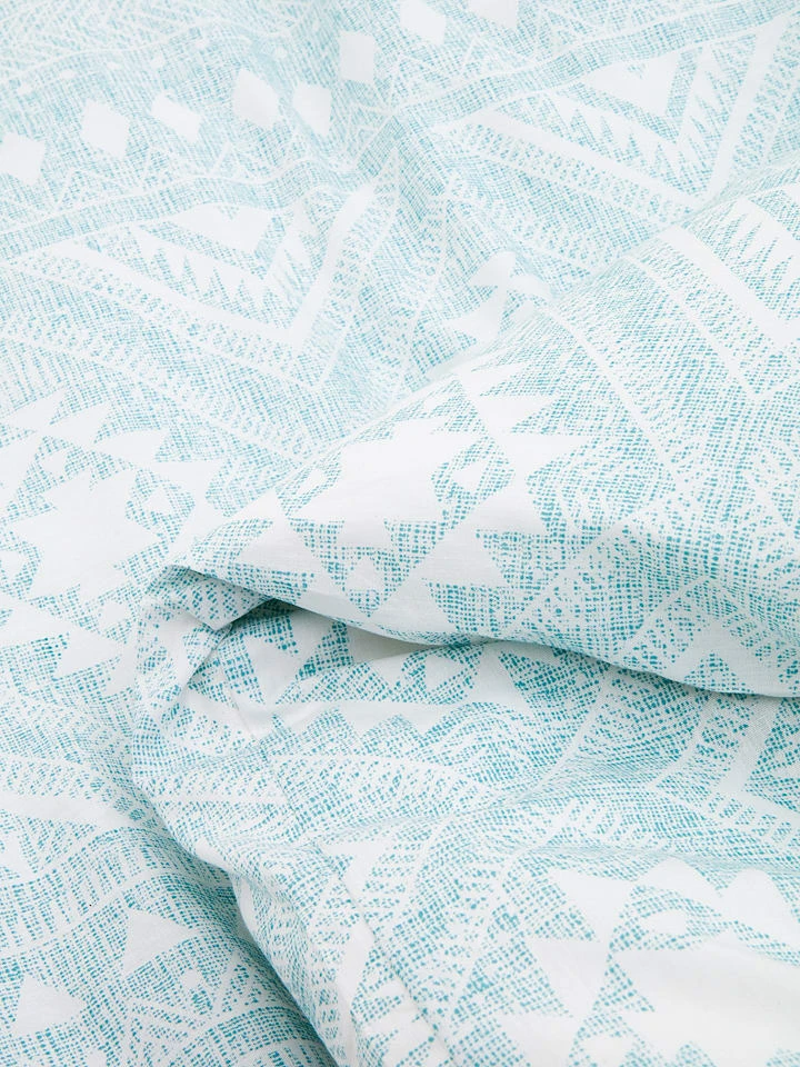 Perkal-Bettwäsche-Set in Mint/ Weiß Perkal-Bettwäsche-Set In Mint/ Weiß -Heimtextil Geschäft avance perkal bettwasche set in mint weiss 2