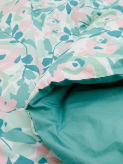 Perkal-Bettwäsche-Set In Türkis/ Rosa -Heimtextil Geschäft avance perkal bettwasche set in turkis rosa 2