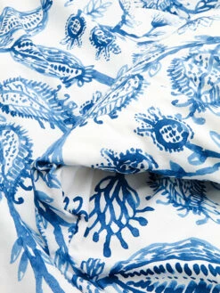 Perkal-Bettwäsche-Set In Weiß/ Blau 2 Perkal-Bettwäsche-Set In Weiß/ Blau -Heimtextil Geschäft avance perkal bettwasche set in weiss blau 2