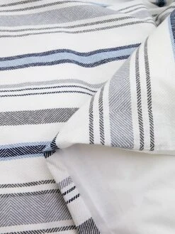 Perkal-Bettwäsche-Set In Weiß/ Blau/ Grau -Heimtextil Geschäft avance perkal bettwasche set in weiss blau grau 2