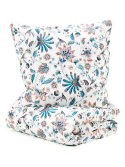 Perkal-Bettwäsche-Set In Weiß/ Bunt