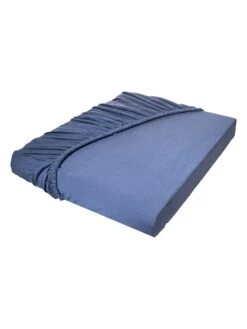 Premium-Jersey-Spannbettlaken In Blau