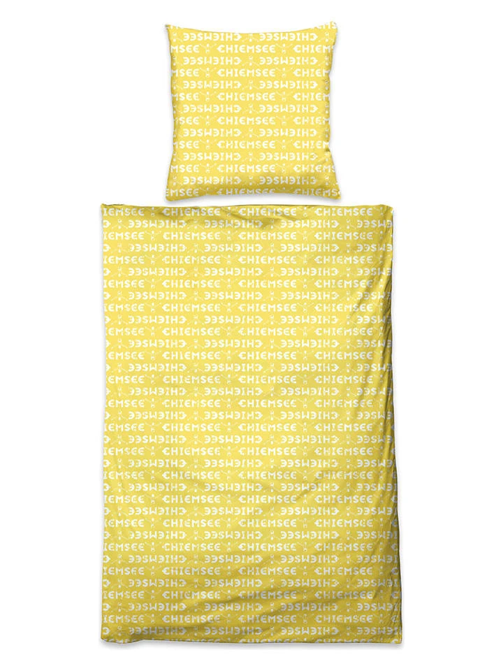 Renforcé-Bettwäsche-Set "Acapulco" in Grau/ Gelb Chiemsee Renforcé-Bettwäsche-Set "Acapulco" In Grau/ Gelb -Heimtextil Geschäft chiemsee renforce bettwasche set acapulco in grau gelb 1