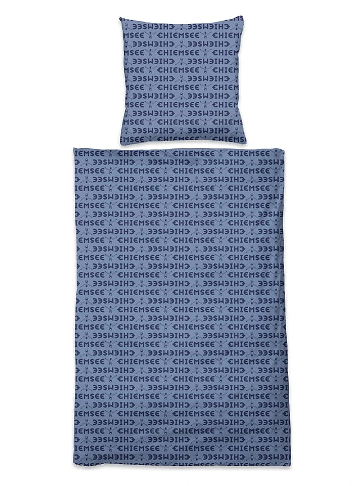 Renforcé-Bettwäsche-Set "Bora Bora" in Blau Chiemsee Renforcé-Bettwäsche-Set "Bora Bora" In Blau -Heimtextil Geschäft chiemsee renforce bettwasche set bora bora in blau 1