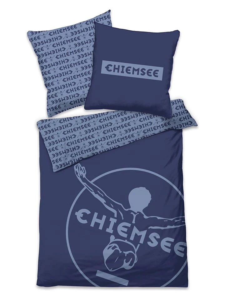 Renforcé-Bettwäsche-Set "Bora Bora" in Blau Chiemsee Renforcé-Bettwäsche-Set "Bora Bora" In Blau -Heimtextil Geschäft chiemsee renforce bettwasche set bora bora in blau 2