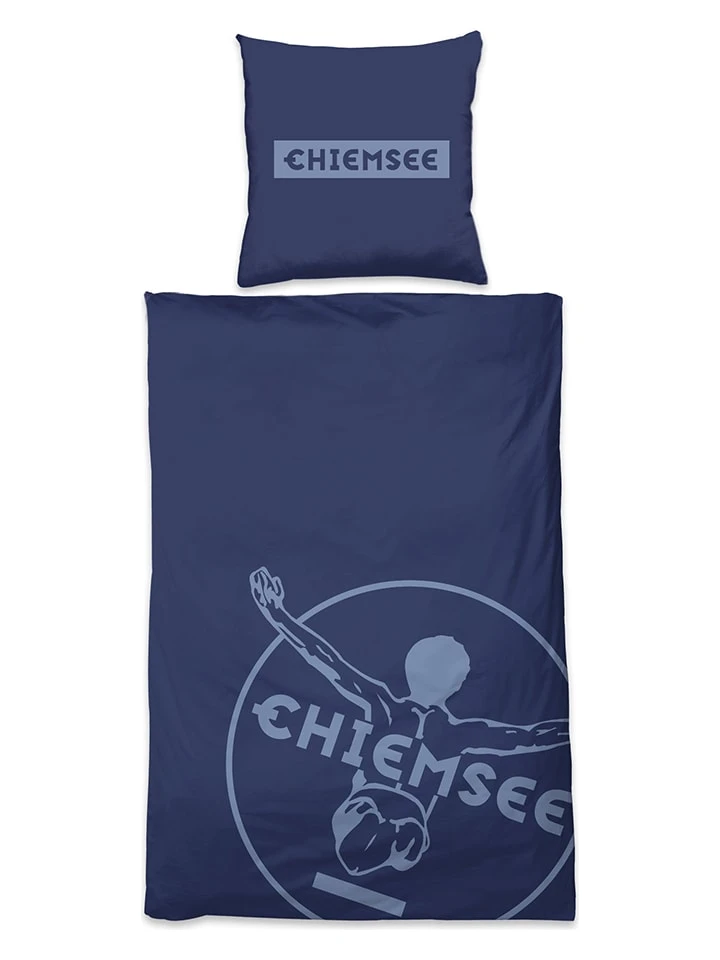 Renforcé-Bettwäsche-Set "Bora Bora" in Blau Chiemsee Renforcé-Bettwäsche-Set "Bora Bora" In Blau -Heimtextil Geschäft chiemsee renforce bettwasche set bora bora in blau