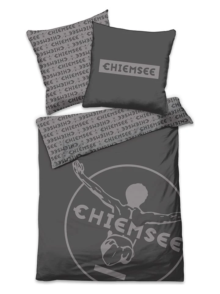Renforcé-Bettwäsche-Set "Bora Bora" in Grau Chiemsee Renforcé-Bettwäsche-Set "Bora Bora" In Grau -Heimtextil Geschäft chiemsee renforce bettwasche set bora bora in grau 2