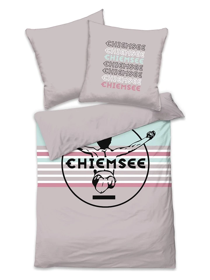 Renforcé-Bettwäsche-Set "Lanzarote" in Grau Chiemsee Renforcé-Bettwäsche-Set "Lanzarote" In Grau -Heimtextil Geschäft chiemsee renforce bettwasche set lanzarote in grau 2