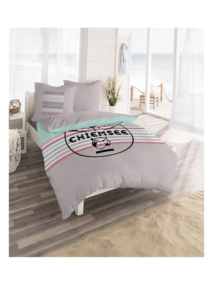 Renforcé-Bettwäsche-Set "Lanzarote" in Grau Chiemsee Renforcé-Bettwäsche-Set "Lanzarote" In Grau -Heimtextil Geschäft chiemsee renforce bettwasche set lanzarote in grau 3