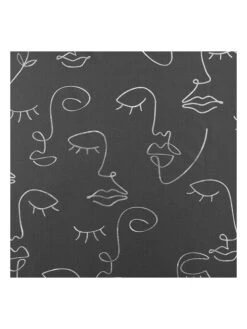 Gardine "Arty Line" In Anthrazit -Heimtextil Geschäft douceur dinterieur gardine arty line in anthrazit 2