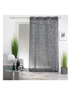 Gardine "Arty Line" In Grau -Heimtextil Geschäft douceur dinterieur gardine arty line in grau 3