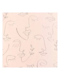 Gardine "Arty Line" In Rosa -Heimtextil Geschäft douceur dinterieur gardine arty line in rosa 2