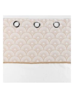 Gardine "Bahina" In Weiß/ Beige -Heimtextil Geschäft douceur dinterieur gardine bahina in weiss beige 3