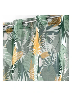 Gardine "Brazilia" In Grün -Heimtextil Geschäft douceur dinterieur gardine brazilia in grun 2