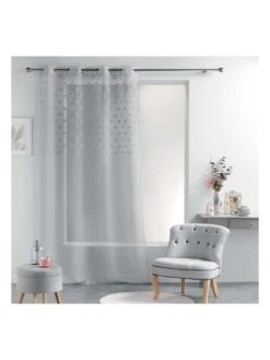 Gardine "Eden Blush" In Grau -Heimtextil Geschäft douceur dinterieur gardine eden blush in grau 3