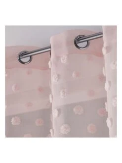 Gardine "Melusine" In Rosa -Heimtextil Geschäft douceur dinterieur gardine melusine in rosa 2