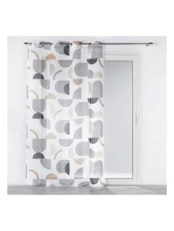 Gardine "Milazzo" In Weiß/ Schwarz