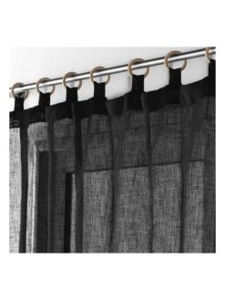Gardine "Minalisa" In Schwarz -Heimtextil Geschäft douceur dinterieur gardine minalisa in schwarz 2