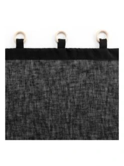 Gardine "Minalisa" In Schwarz -Heimtextil Geschäft douceur dinterieur gardine minalisa in schwarz 3