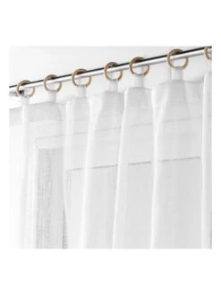 Gardine "Minalisa" In Weiß -Heimtextil Geschäft douceur dinterieur gardine minalisa in weiss 2