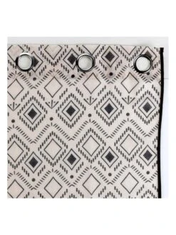 Gardine "Nailka" In Beige/ Schwarz -Heimtextil Geschäft douceur dinterieur gardine nailka in beige schwarz 3