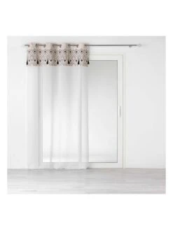 Gardine "Nailka" In Weiß/ Beige/ Schwarz