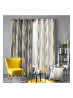 Gardine "Neo Casa" In Grau -Heimtextil Geschäft douceur dinterieur gardine neo casa in grau 2