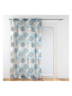 Gardine "Ornella" In Blau/ Weiß