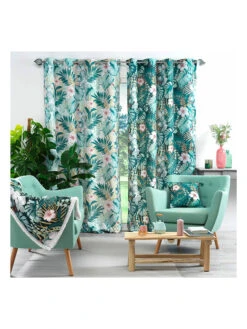 Gardine "Reve D'orient" In Blau -Heimtextil Geschäft douceur dinterieur gardine reve dorient in blau 2