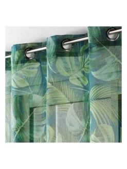 Gardine "Rio" In Grün/ Blau -Heimtextil Geschäft douceur dinterieur gardine rio in grun blau 2