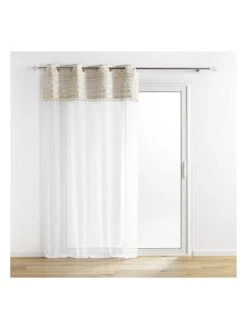 Gardine "Sundore" In Weiß/ Beige